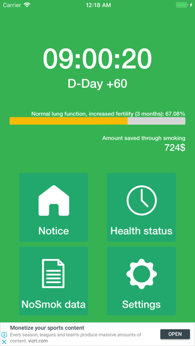 NoSmokinG - Non-smoking Assist Screenshot