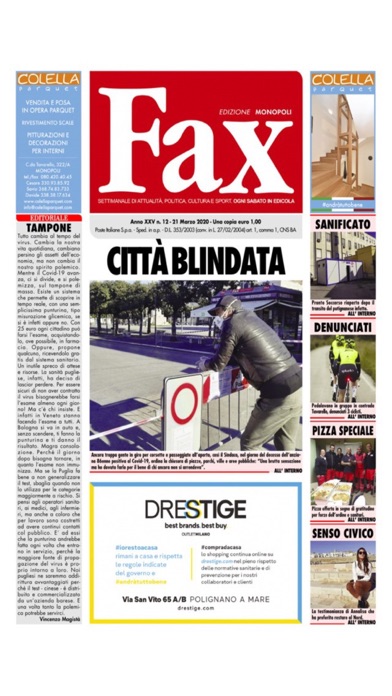 Fax Settimanale Screenshot