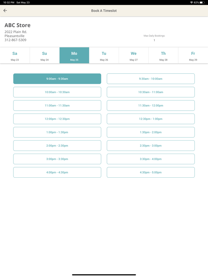 Span - Waitlist and Booking