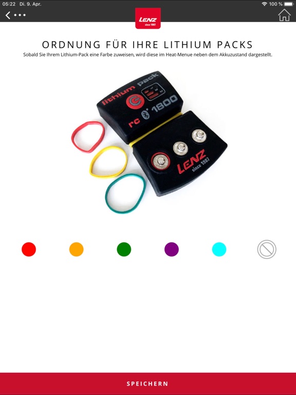 Lenz heat_app iPad screenshot