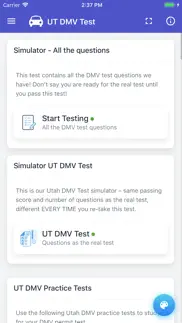 utah dmv permit test iphone screenshot 3