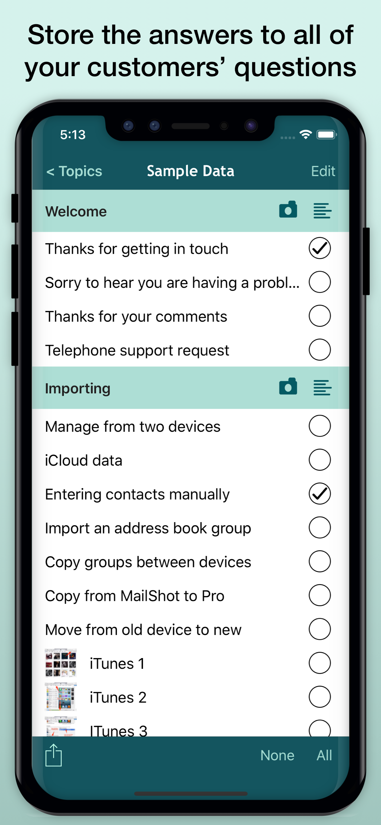 FAQ: Support Your Customers screenshot 2