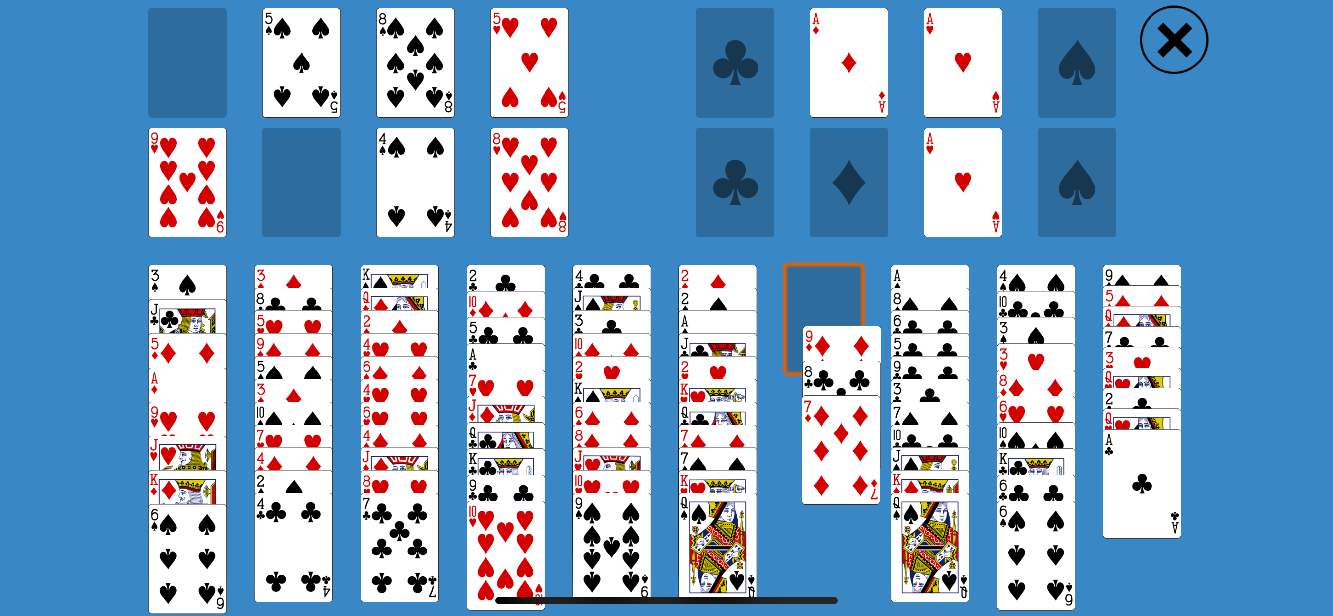 Solitaire FreeCell Two Decks
