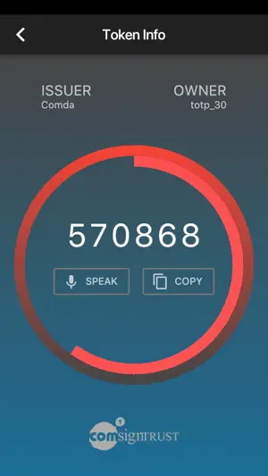 Comsign Authenticator screenshot 3