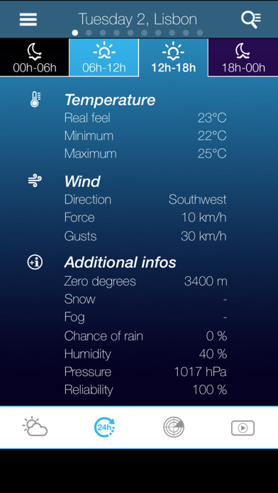 Weather for Portugal Screenshot