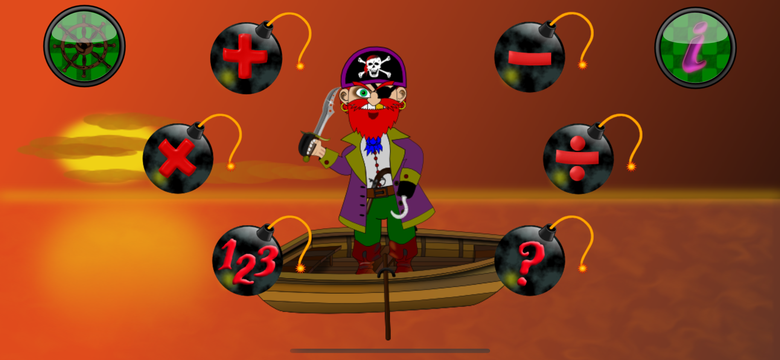 Games Math Pirate Trainer Kids