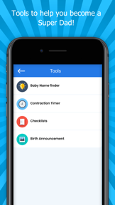 Super Dad - App for new dads screenshot