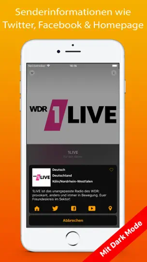 Screenshot von Radio - Receiver auf dem iPhone 4