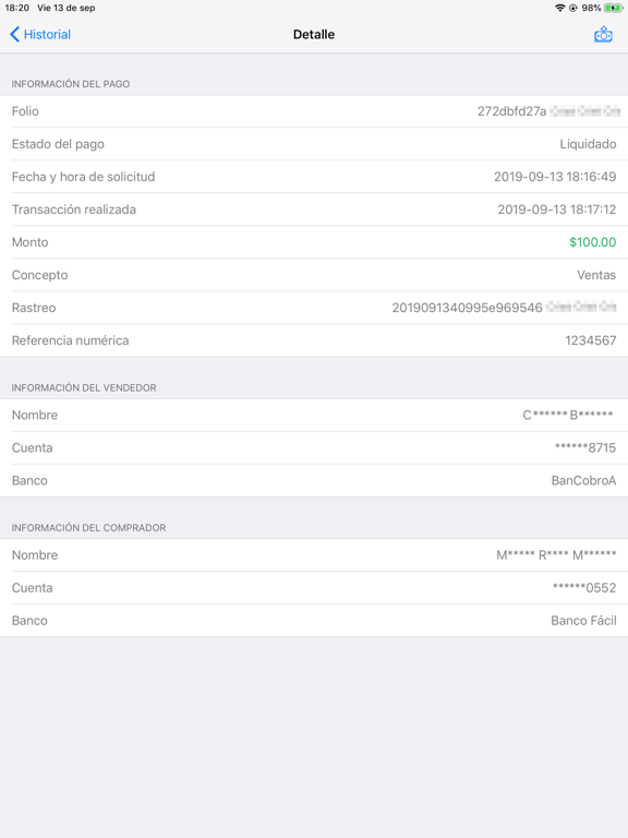CoDi Banxico -solo para cobrar iPad screenshot
