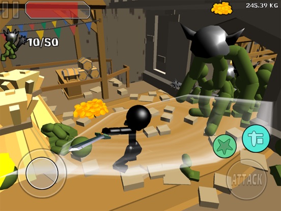 Screenshot #5 pour Stickman Sword Fighting 3D