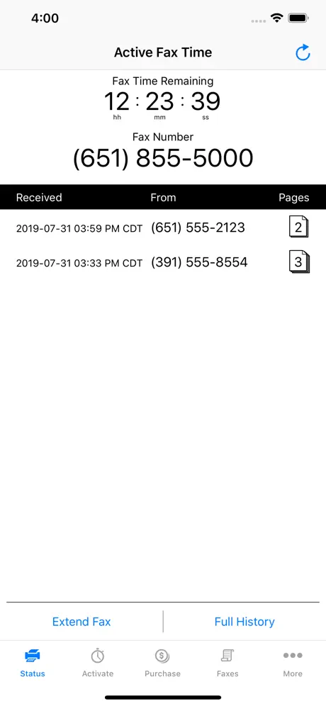 FaxReceive - receive fax app