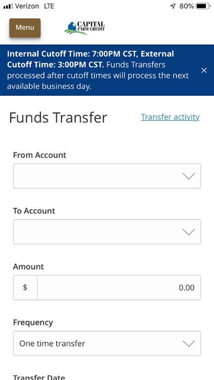 Capital Farm Credit Ag Banking