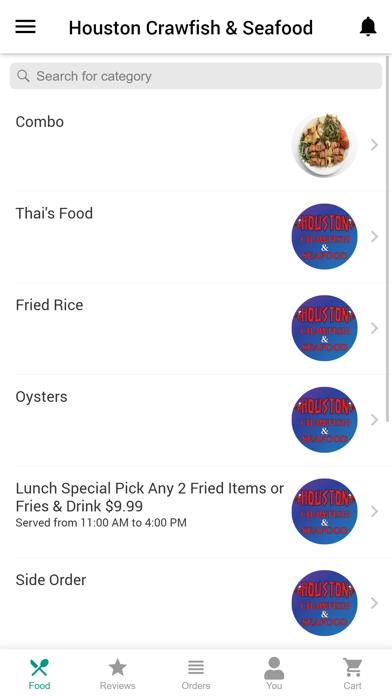Houston Crawfish and Seafood screenshot
