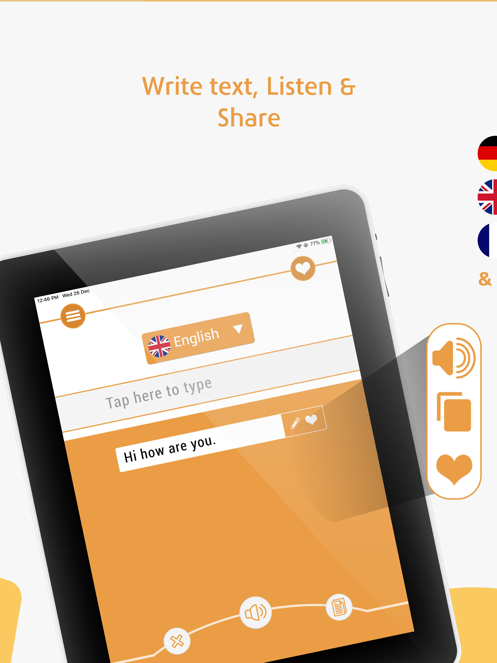 Text to Voice - Speech to Text screenshot 8