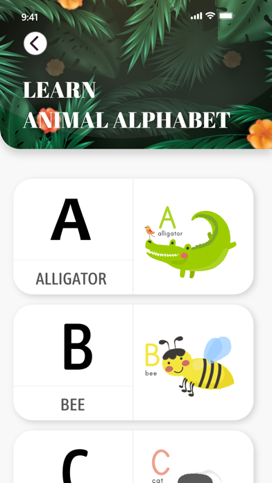 Screenshot #2 pour Alphabet ABC with Animal sound