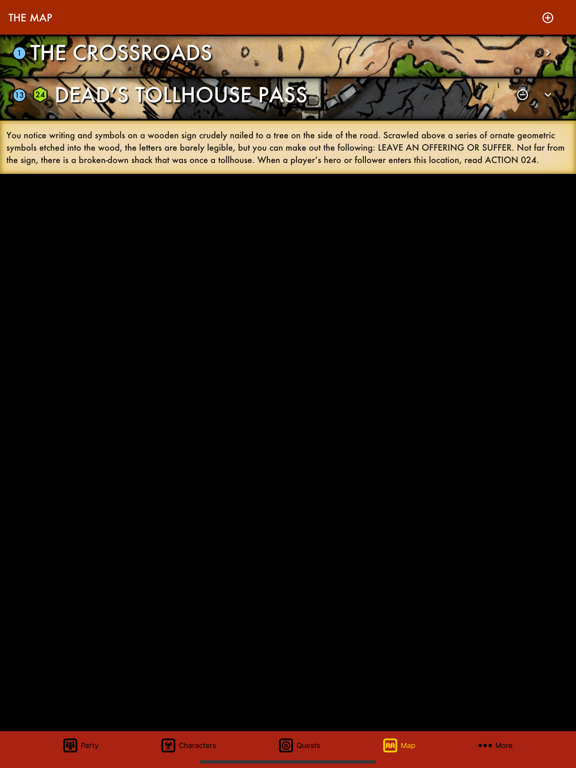 Dark Venture Companion iPad screenshot