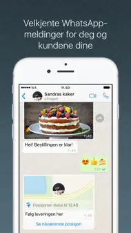 WhatsApp Business iphone bilder 1