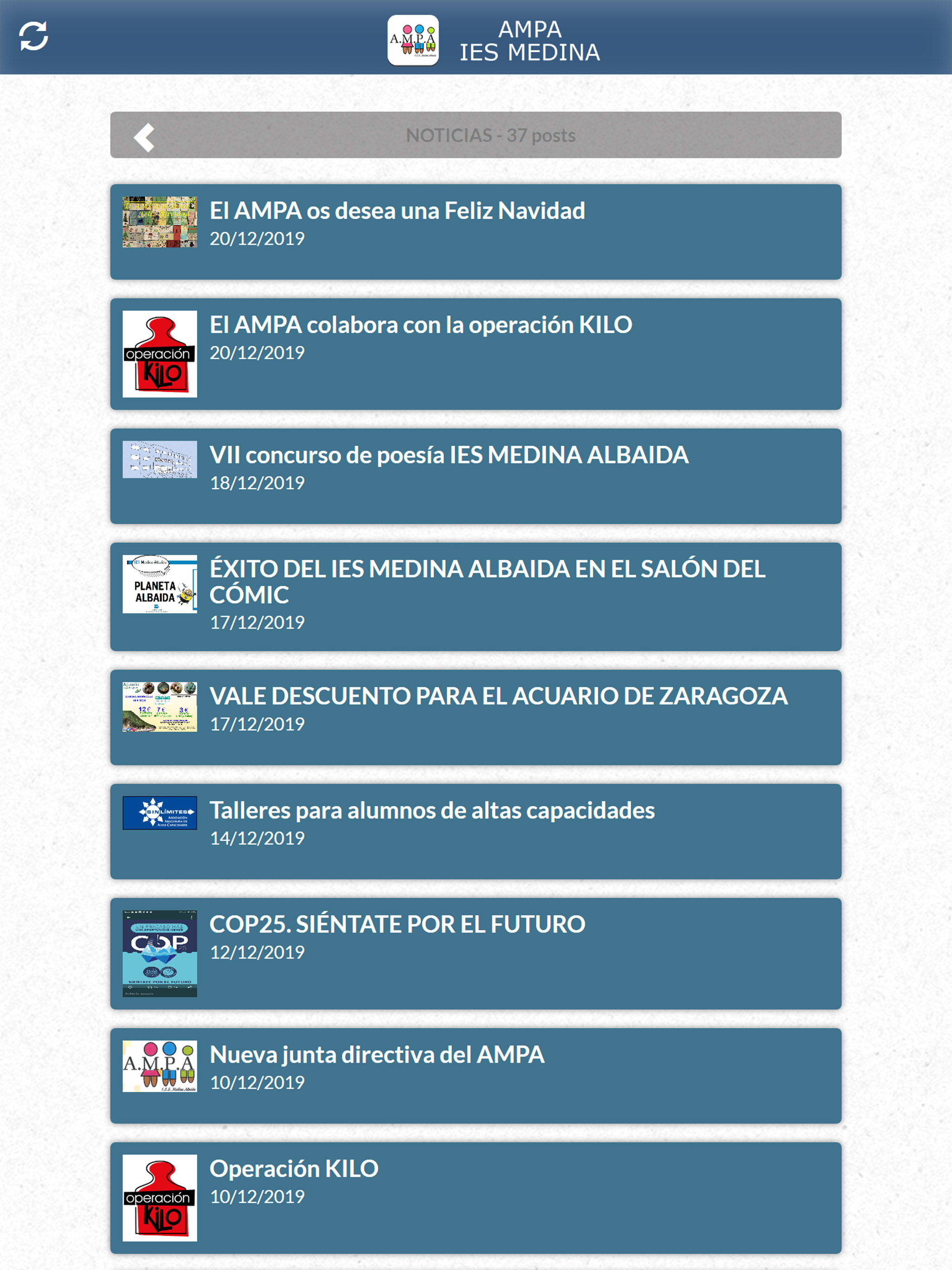 AMPA IES MEDINA ALBAIDA screenshot 5