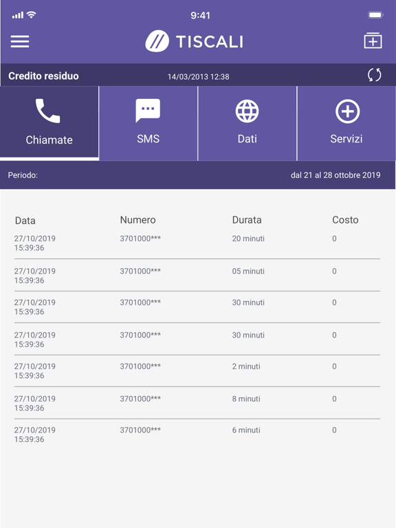 MyTiscali iPad screenshot 4
