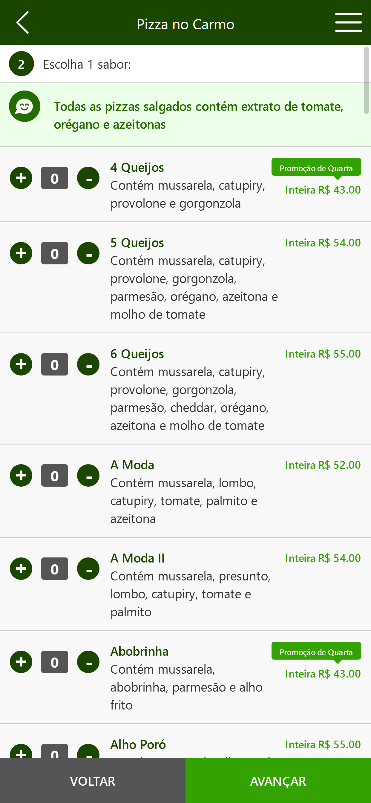 Pizza no Carmo