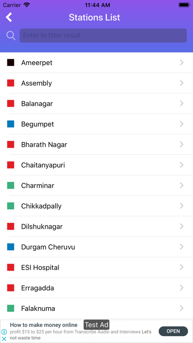 HMR Hyderabad Metro screenshot
