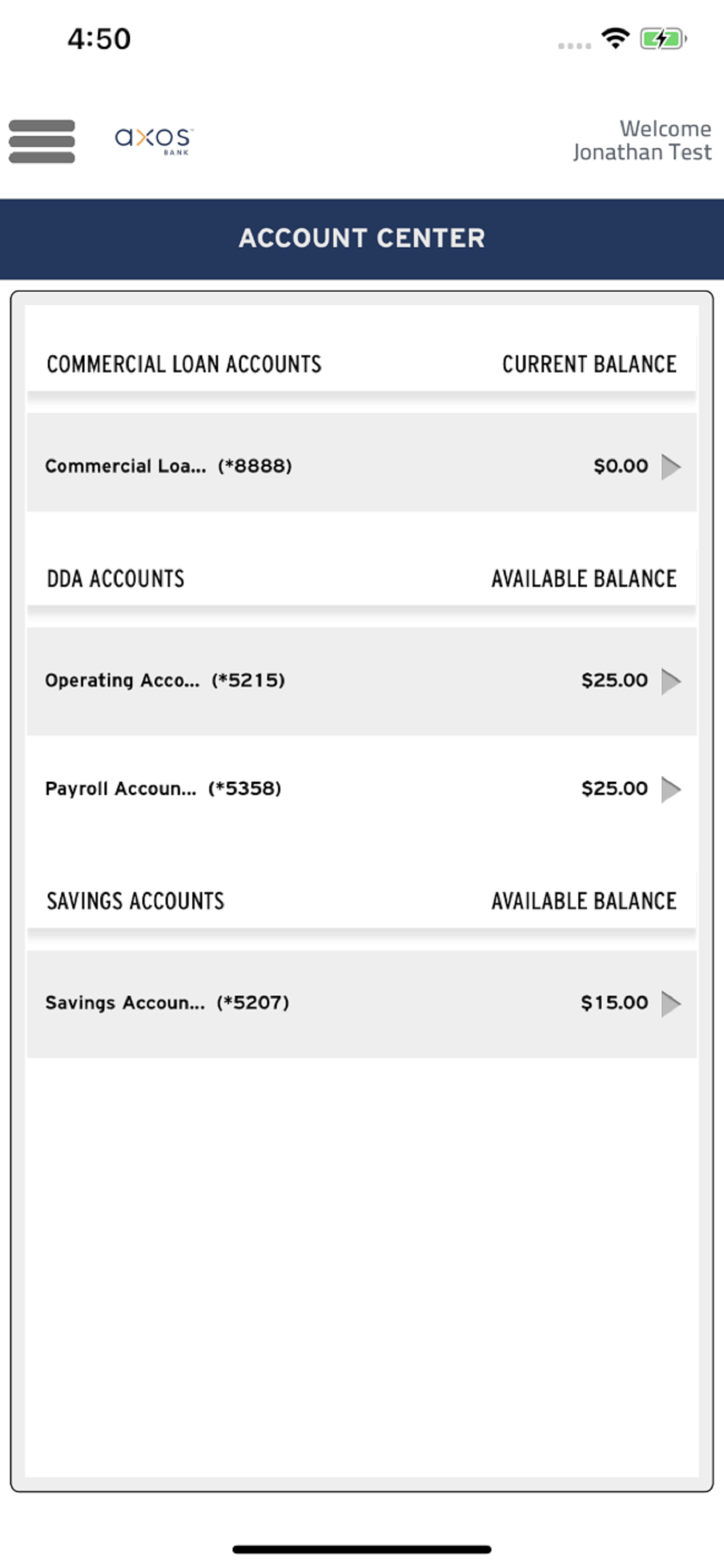 Axos Treasury Management