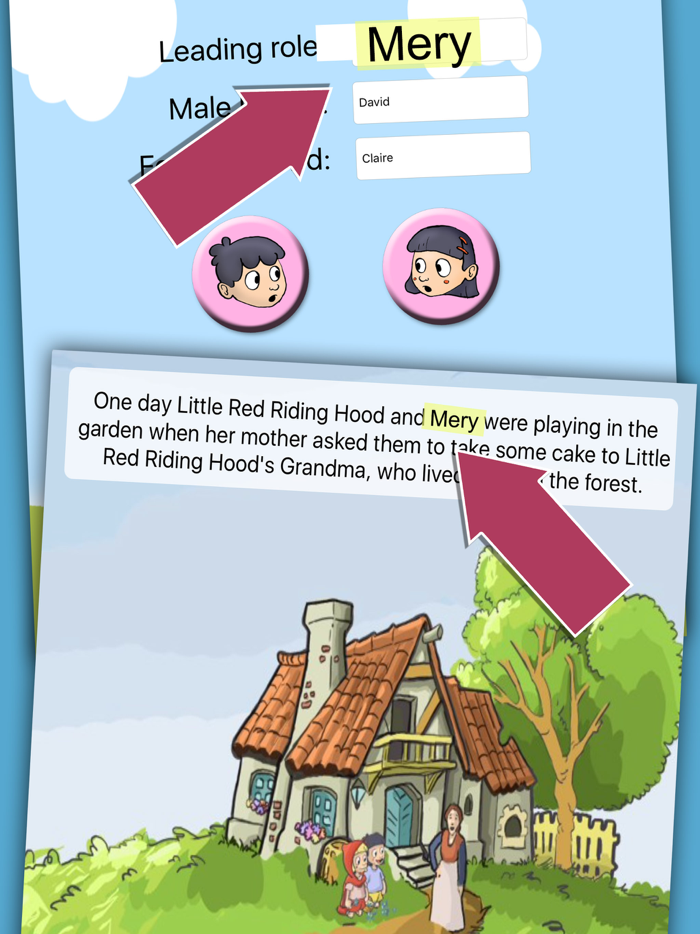 Little red riding hood tale