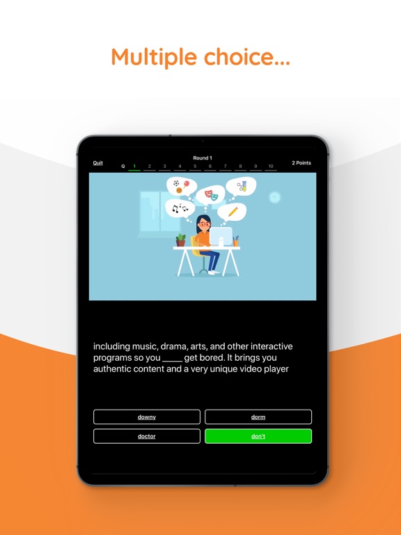 Yabla English iPad screenshot 9 - Education app