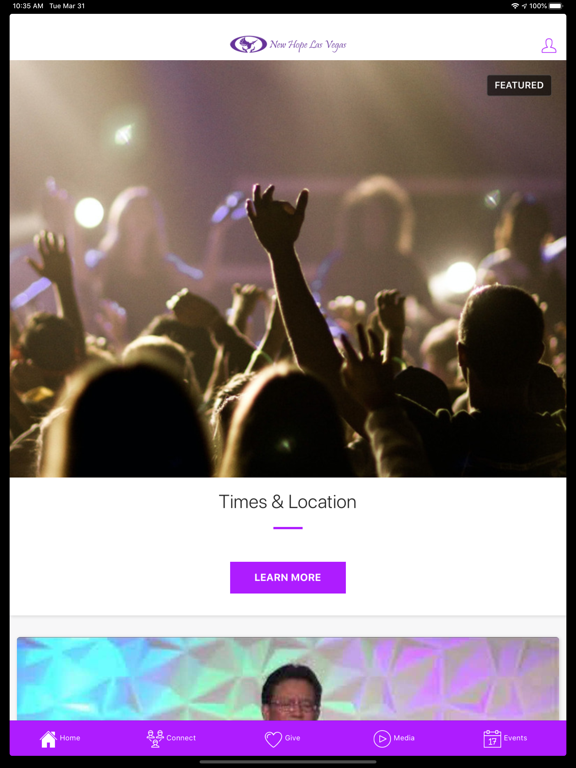 New Hope LV iPad screenshot 1 - Lifestyle app