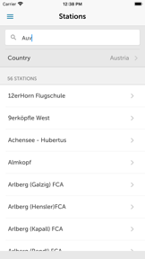 Holfuy screenshot