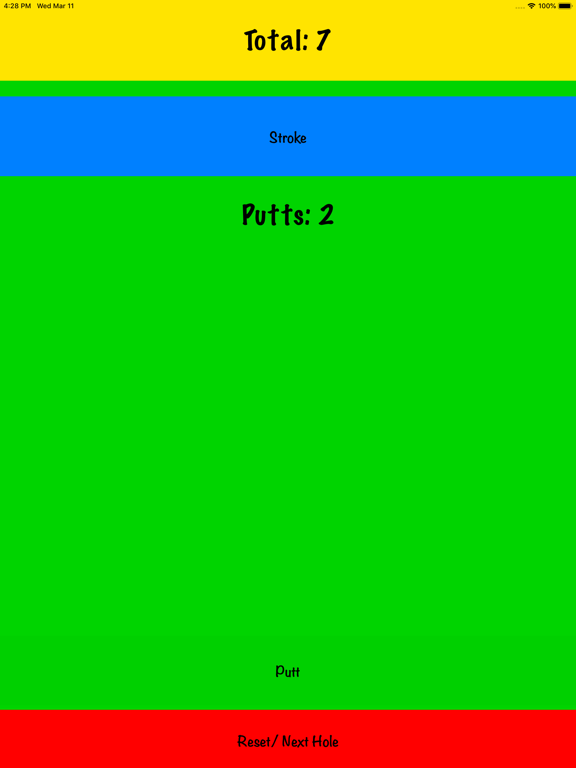 My Simple Golf Score iPad screenshot 3 - Sports app