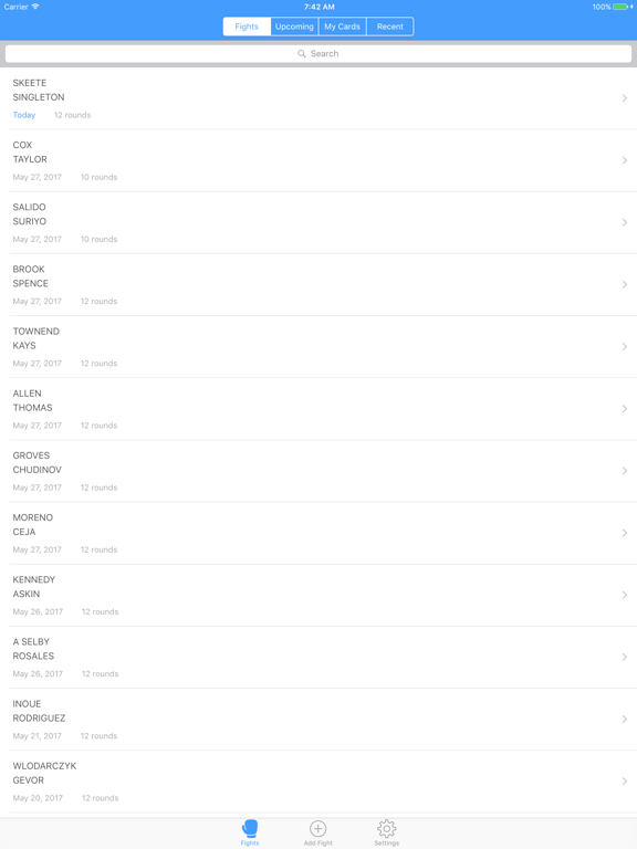 Judgecard iPad screenshot 4 - Sports app