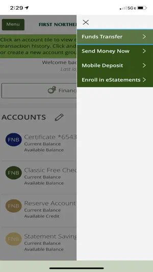 First Northern Mobile Banking screenshot 2