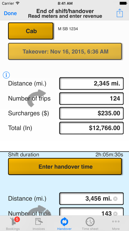 #2. Taxi Data Manager - Driver App (iOS) 由: SB Apps