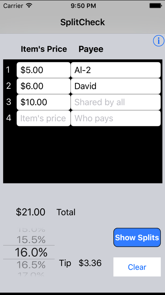#2. SplitCheck Bill Split (iOS) 由: The Software Experience