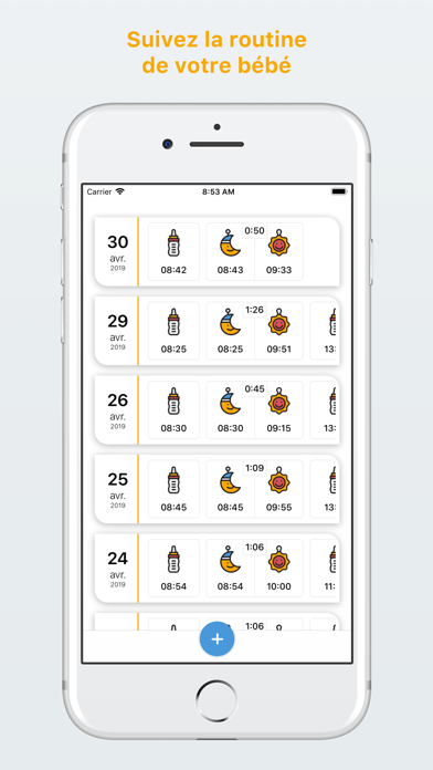 Screenshot #1 pour Babylogbook