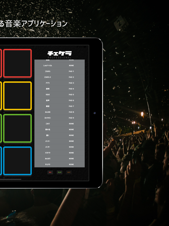 チェケラ 〜すべての音が楽器になる音楽アプリケーション〜 iPad screenshot 2 - Music app