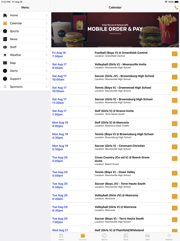 Screenshot #6 pour Mooresville Athletics Indiana