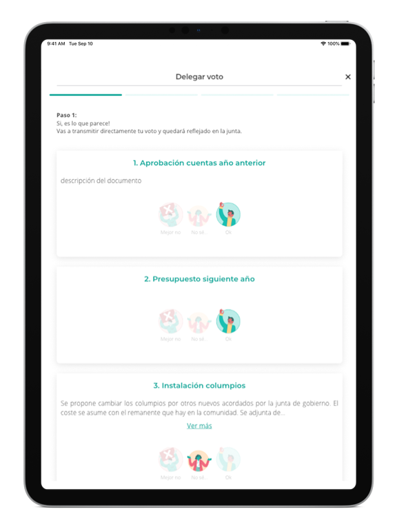 TucomunidApp iPad screenshot 7