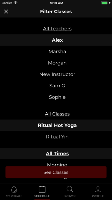 Ritual Hot Yoga Mobile Screenshot