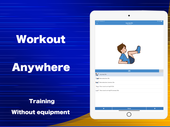 HandyFitness - Home Workout iPad screenshot