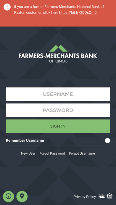 Farmers-Merchants Bank of IL Screenshot