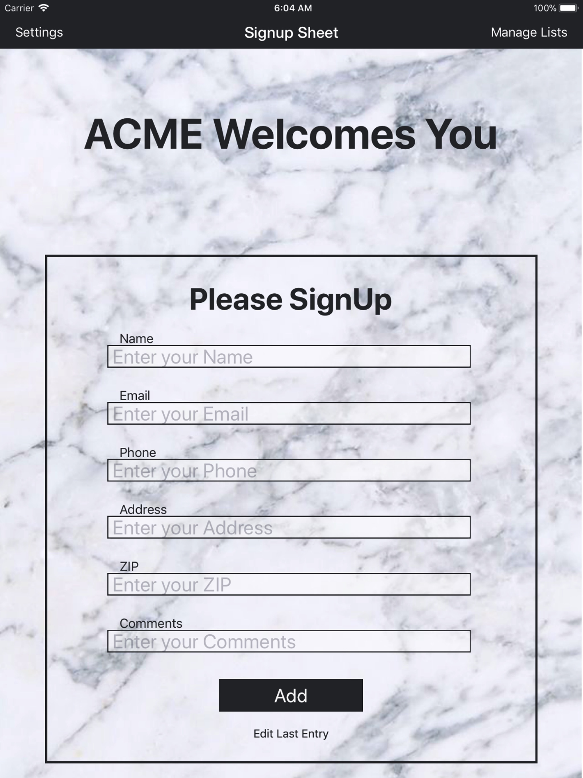 Sign-Up Sheet screenshot 8