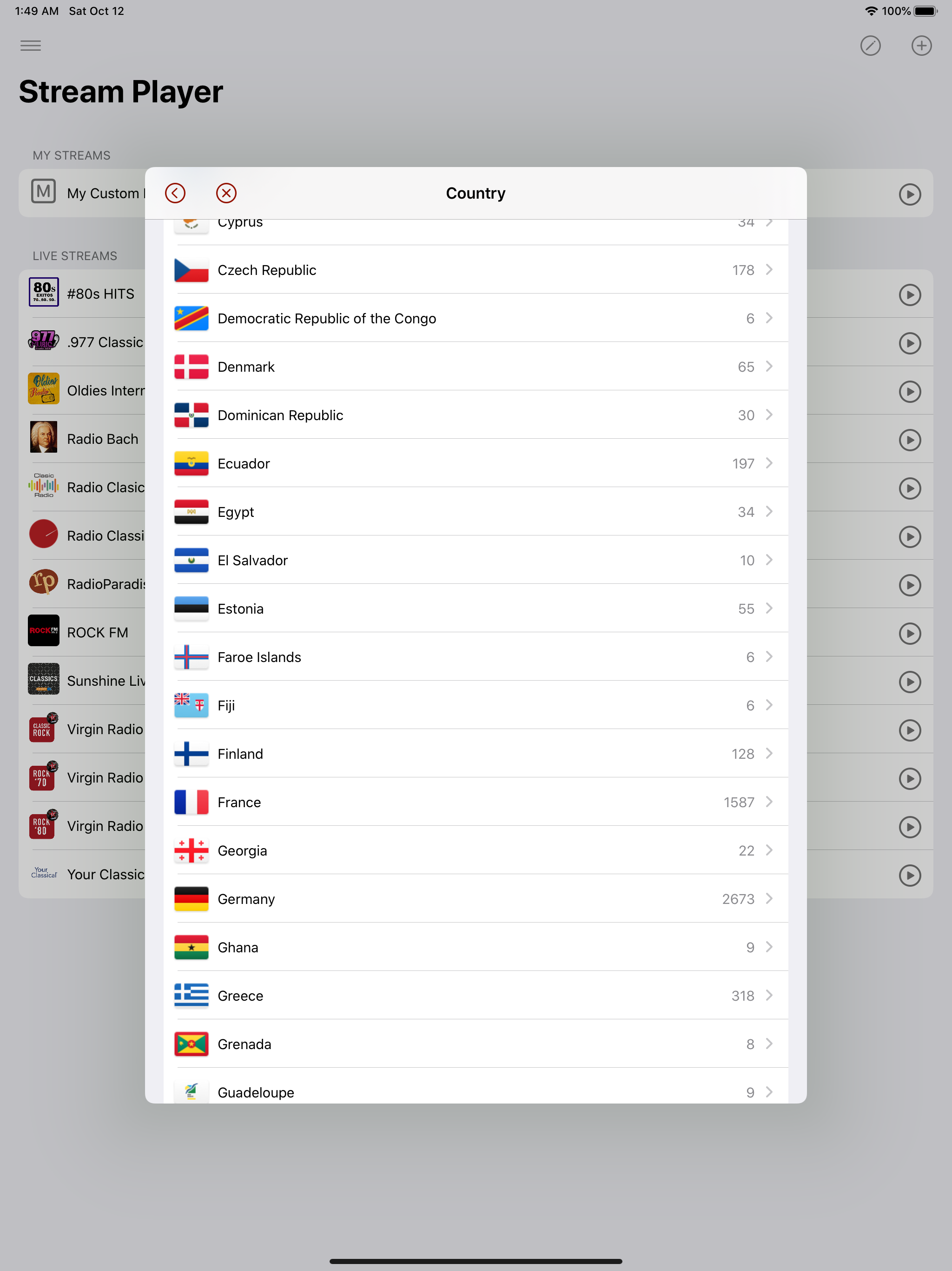 Audio Stream Player