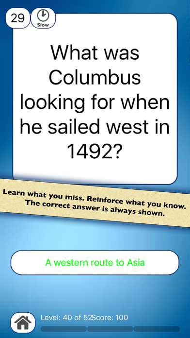 Screenshot #3 pour World History Homeschool Quiz
