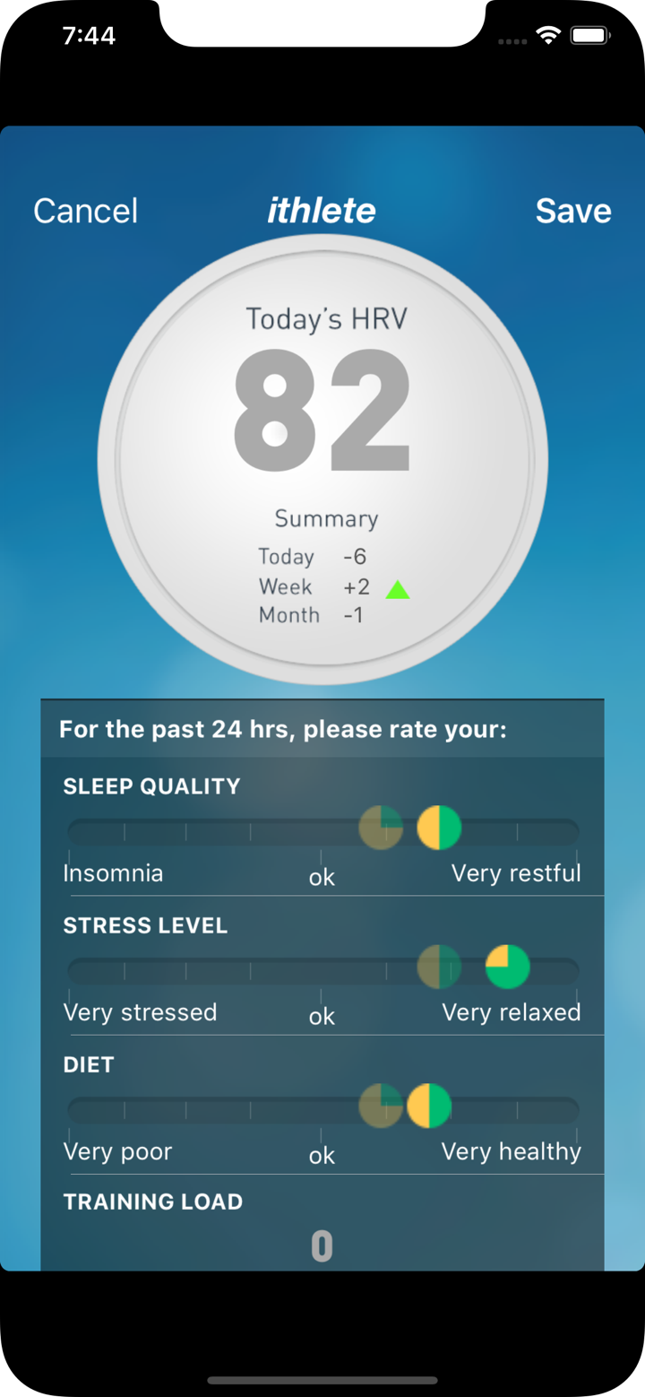 ithlete Train.Recover.Perform screenshot 8