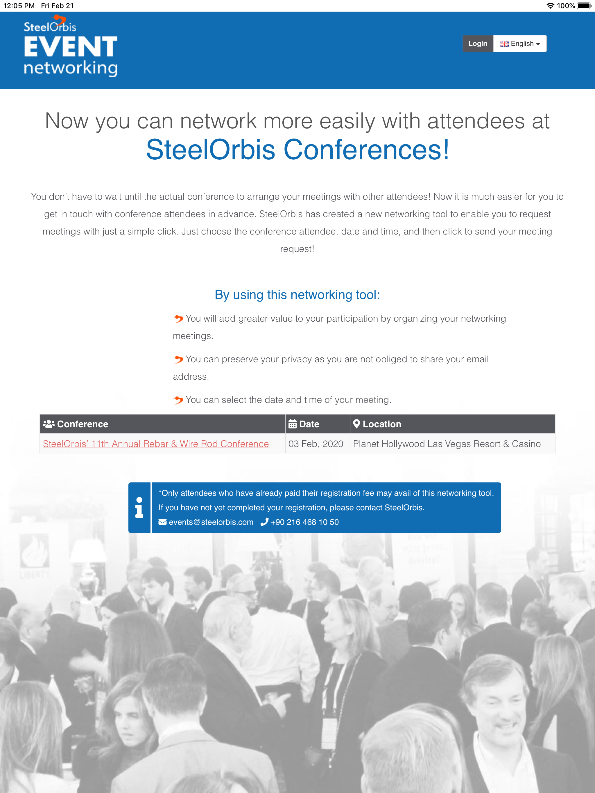 SteelOrbis - Event Networking screenshot 8