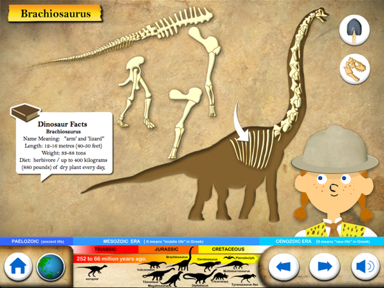 Dinosaur & Fossils for kids iPad screenshot