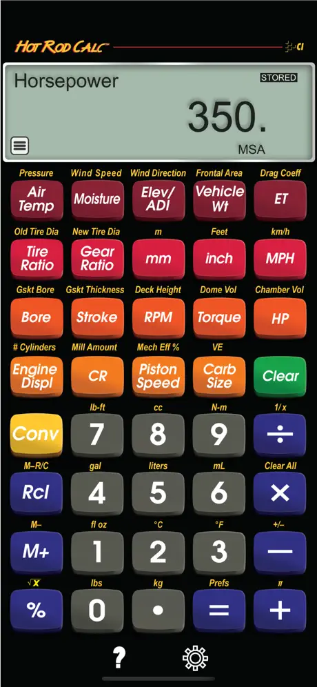 Hot Rod Calc