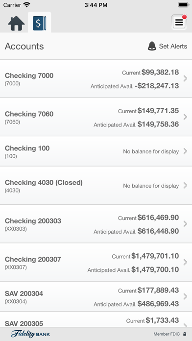 Fidelity Bank Business App Screenshot